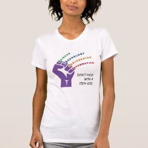 Camiseta Garota Colorida STEM