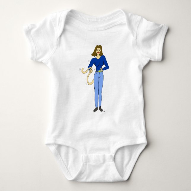 Camiseta garota com cauda (Frente)