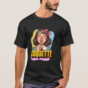 Camiseta Garota Coquette com arco e menina Kawaii pirata