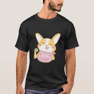 Camiseta Garota Corgi dona de cachorro pet tamale