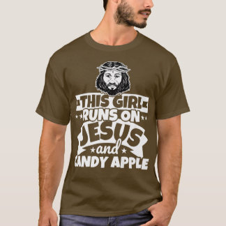Camiseta Garota corre em Jesus e maçã doce766