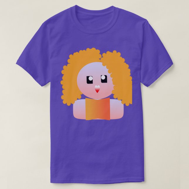 CAMISETA GAROTA CORTA COM CABELO DE CURA (Frente do Design)