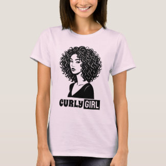 Camiseta Garota Crespa