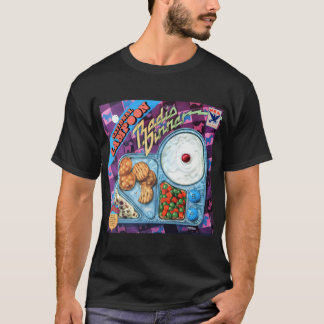 Camiseta garota da capa do National Lampoon Radio Dinner