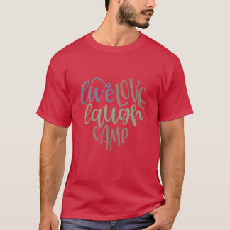 Camiseta Garota da caravana do acampamento Viva Amar Rir