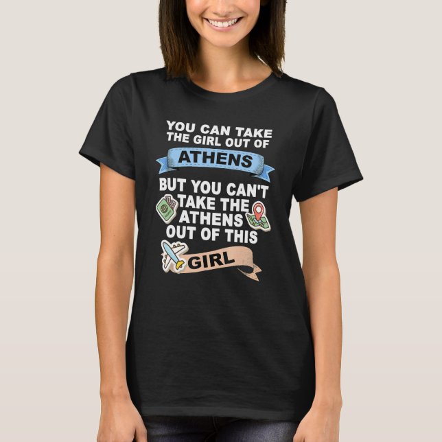 Camiseta Garota da Cidade de Atenas (Frente)