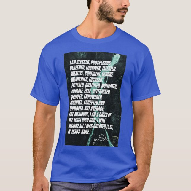 Camiseta garota da citação de Joel Olsteen (Frente)