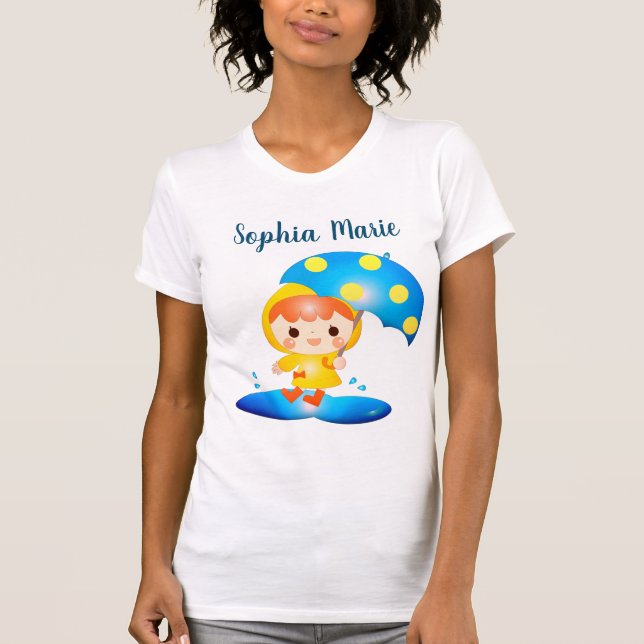 Camiseta Garota Dançando Sob A Chuva (Frente)