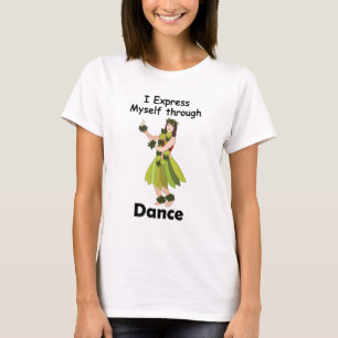 Camiseta Garota Dançarina de Hula se Expressando Através da