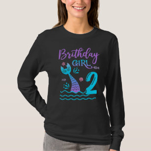 Camiseta Garota Dau, segundo aniversário de cauda de Sereia