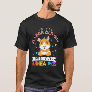 Camiseta Garota De 11 Anos Que Ama A Roda Dos Porcos-Da-Gui