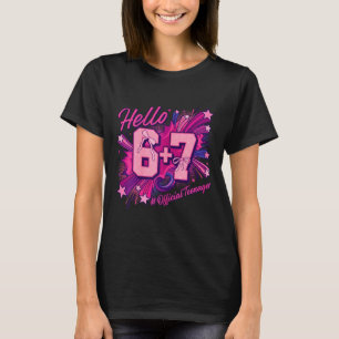 Camiseta garota de 13 anos de idade adolescente seis sete c
