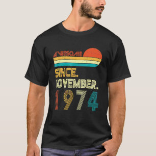 Camiseta Garota De 47 Anos Aniversário Incrível Desde Novom