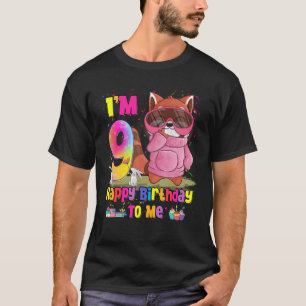 Camiseta Garota de 9 anos Princesa Pequena Panda Vermelha 9