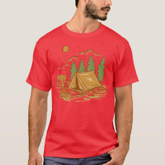 Camiseta Garota de acampamento selvagem