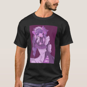 Camiseta Garota de Animação Estética do Pastel Gótico Y