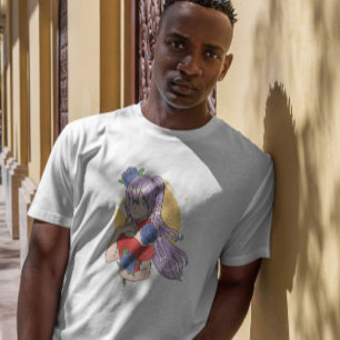 Camiseta Garota de Animação Floral