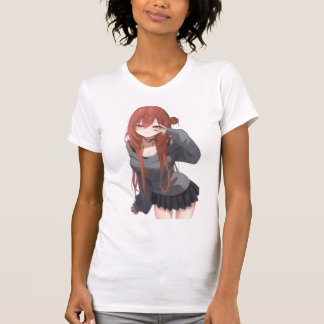 Camiseta Garota de Anime com Estética Fofa