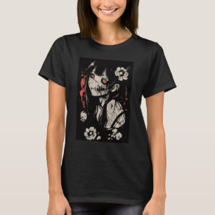 Camiseta garota de anime de terror