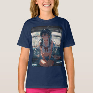 Camiseta Garota de Anime no Trem
