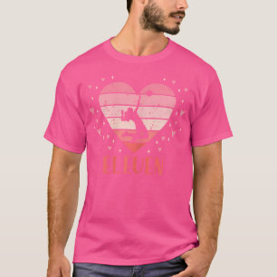 Camiseta Garota de Aniversário Cute de 11 Anos 11 B-D