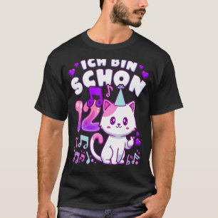 Camiseta Garota de aniversário de 12 anos, pop K, gatinha,