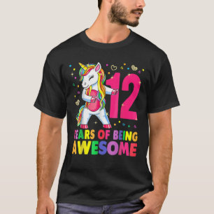 Camiseta Garota de Aniversário do 12 de Flautista da Unicór