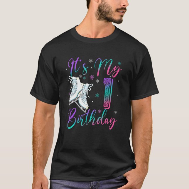 Camiseta Garota de Aniversário do Ice de 1 ano É minha rua  (Frente)