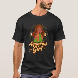 Camiseta Garota de Aquário Astrólogo Astrologia Signo Hor