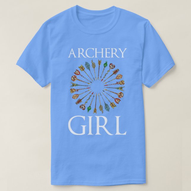 Camiseta Garota de Arqueação (Frente do Design)