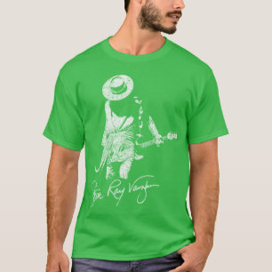 Camiseta Garota de arte de linha vintage de Stevie Ray Vaug