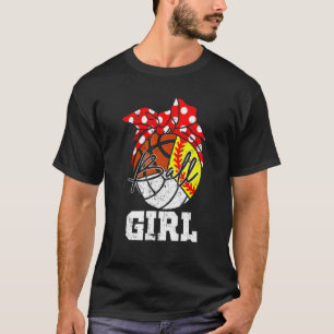 Camiseta Garota de Baile de Voleibol