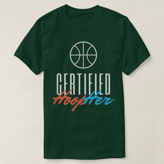 Camiseta Garota De Basquete Certified, Basquete Para (Frente do Design)