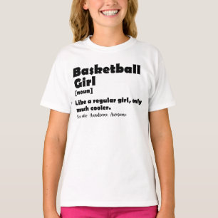 Camiseta Garota de Basquete Engraçada Dicionário Definição 
