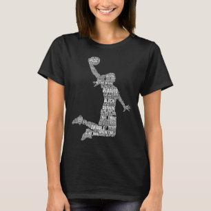 Camiseta Garota de Basquete Meninas