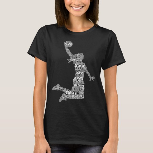 Camiseta Garota de Basquete Meninas (Frente)