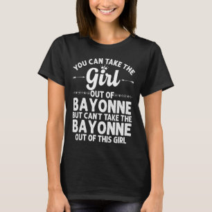 Camiseta Garota De Bayonne Nj Nova Jersey Raízes Caseiras E
