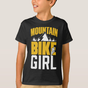 Camiseta Garota de Bicicleta de Montanha Mtb Mountainbike C