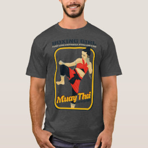 Camiseta Garota de Boxe Muay Thai Vintage
