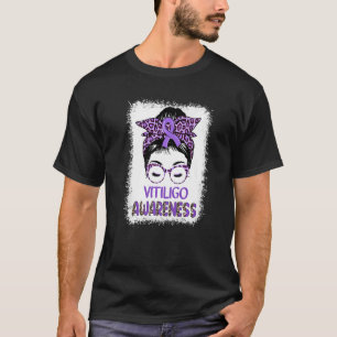 Camiseta Garota de Cabelo Desgrenhado Faixa Roxa Conscienti