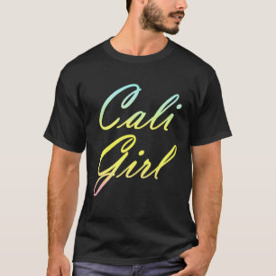 Camiseta Garota de Cali para garota da costa oeste da Calif