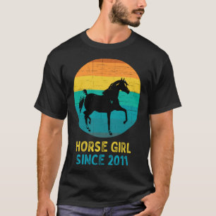 Camiseta Garota de Cavalo Desde 2011 Visão Desgastada Retro
