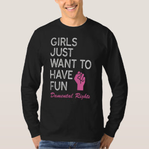 Camiseta Garota de Citação Só Quer Se Divertir