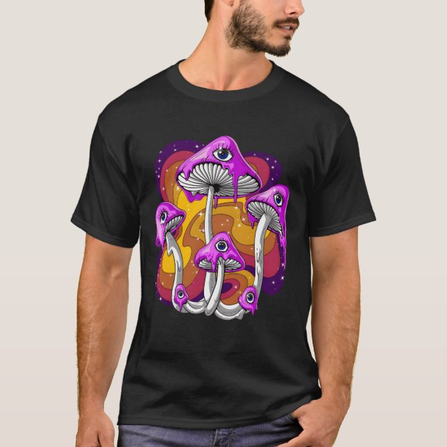Camiseta Garota de comida de cogumelo mágico (Frente)