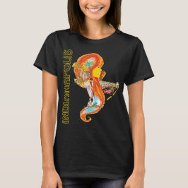 Camiseta Garota de Corrida de Indianapolis Amarelo Retro Vi