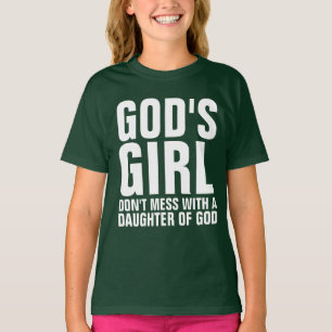 Camiseta GAROTA DE DEUS, NÃO SE INCOMODE, T-shirts Cristãs
