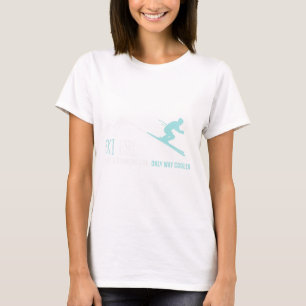 Camiseta Garota De Esqui Como Uma Garota Normal Engraçada E