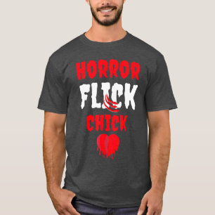 Camiseta Garota de Filme de Terror Engraçado Halloween Film