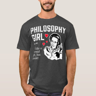 Camiseta Garota de Filosofia Como uma garota normal, mas ma