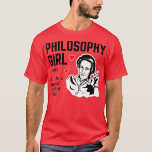 Camiseta Garota de Filosofia Como uma garota normal mas mai